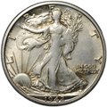 Монета 50 центов (1/2 доллара) 1942 S Шагающая свобода США