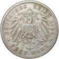 Монета 5 марок 1904 G Баден Германия