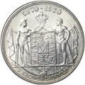 Монета 2 кроны 1930 60 лет со дня рождения Короля Кристиана X Дания