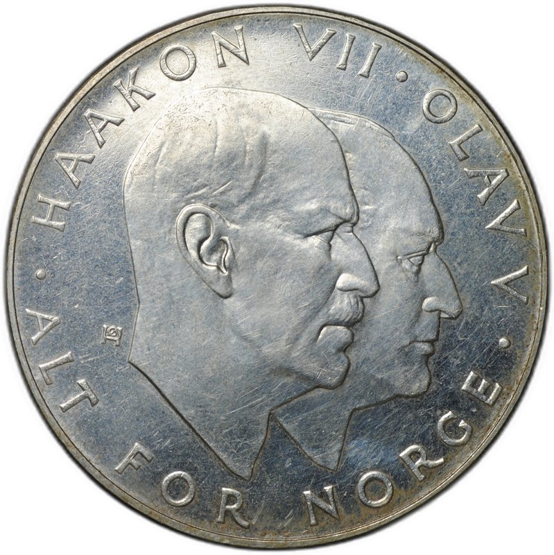 Монета 25 крон 1970 25 лет победы над фашизмом Норвегия