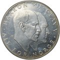 Монета 25 крон 1970 25 лет победы над фашизмом Норвегия