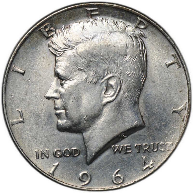 Монета 50 центов (1/2 доллара) 1964 США