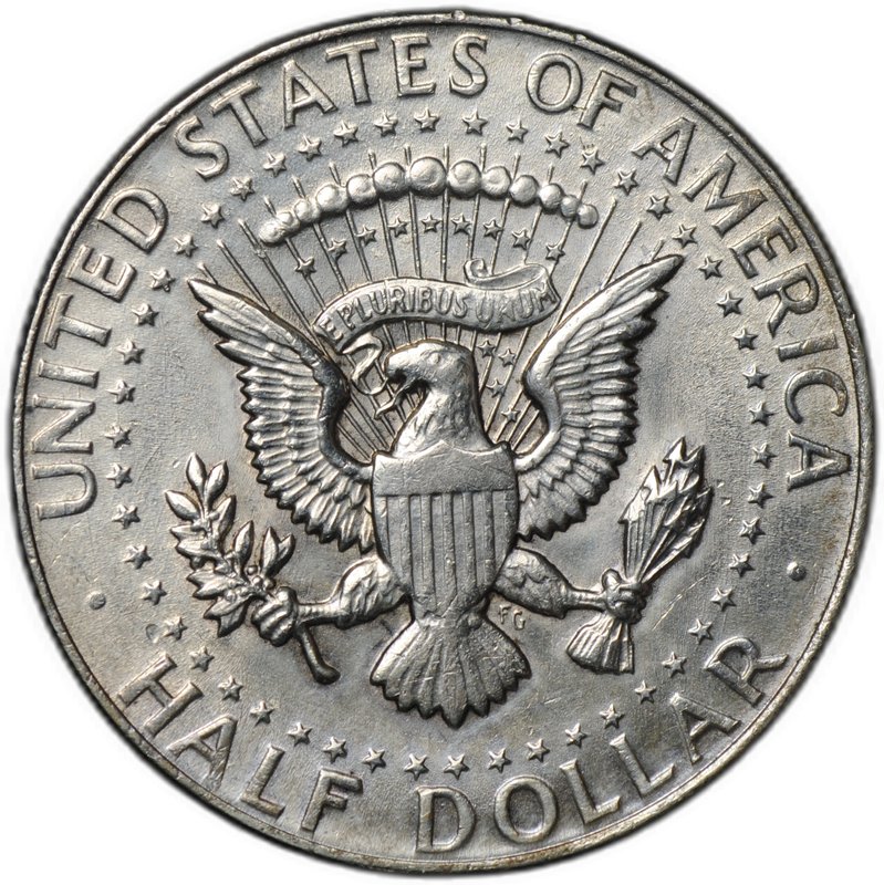 Монета 50 центов (1/2 доллара) 1964 США