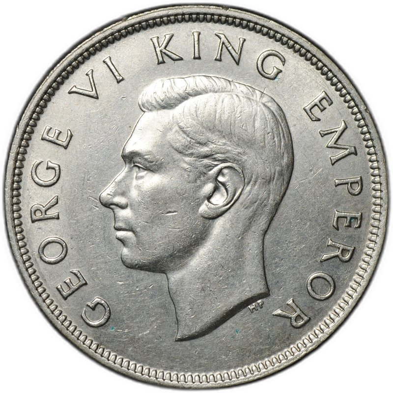 Монета 1/2 кроны 1940 100 лет Новая Зеландия