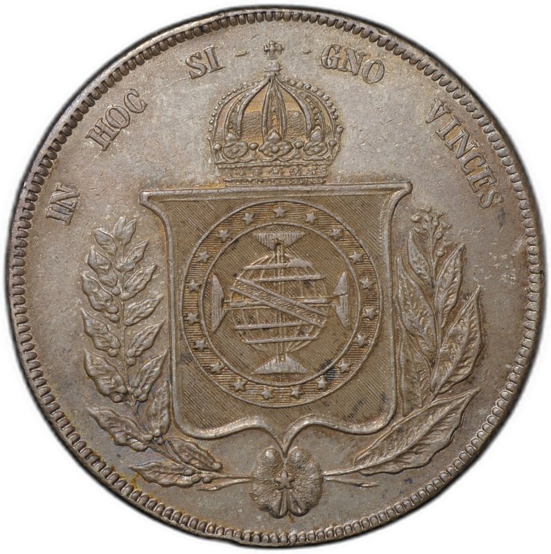 Монета 1000 реалов (рейс) 1861 Бразилия