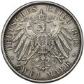 Монета 2 марки 1913 А 25 лет правления Вильгельма II Пруссия Германия