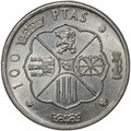 Монета 100 песет 1966 (66) Испания