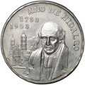 Монета 5 песо 1953 200 лет со дня рождения Мигеля Идальго-и-Костилья Мексика