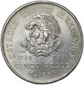 Монета 5 песо 1953 200 лет со дня рождения Мигеля Идальго-и-Костилья Мексика