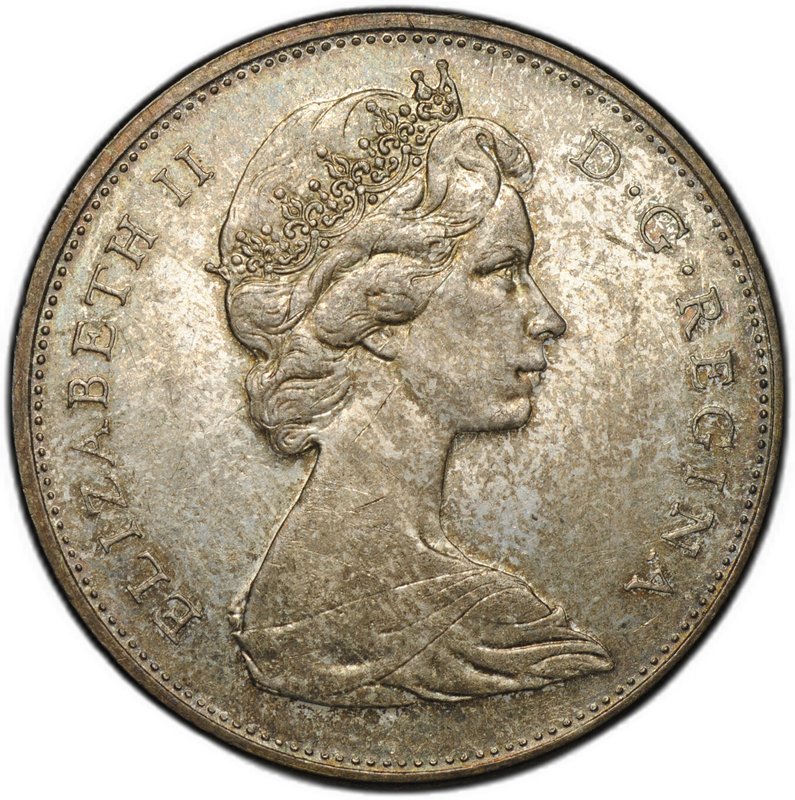 Монета 1 доллар 1965 Канада