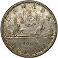 Монета 1 доллар 1965 Канада