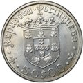 Монета 50 эскудо 1968 500 лет со дня рождения Педру Алвариша Кабрала Португалия