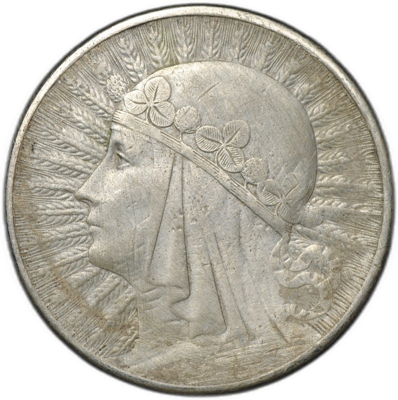 Монета 10 злотых 1932 Ядвига Польша