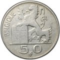 Монета 50 франков 1949 BELGIQUE Бельгия