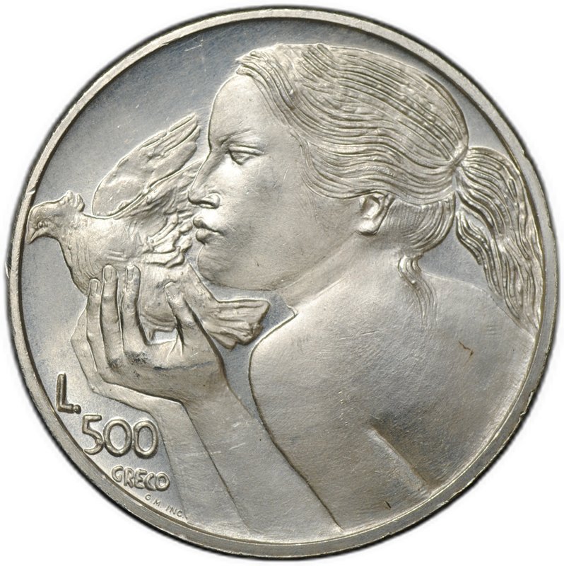 Монета 500 лир 1973 Сан-Марино