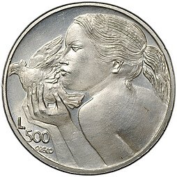 фото для Монета 500 лир 1973 Сан-Марино Аверс