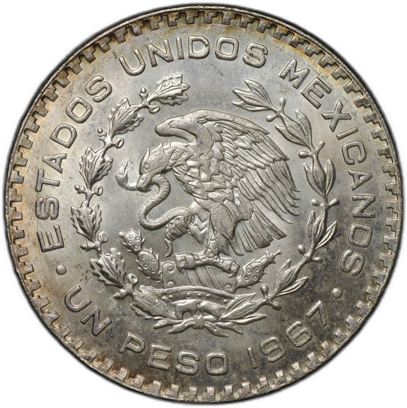 Монета 1 песо 1957 Мексика