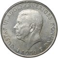 Монета 5 крон 1959 150 лет Конституции Швеция