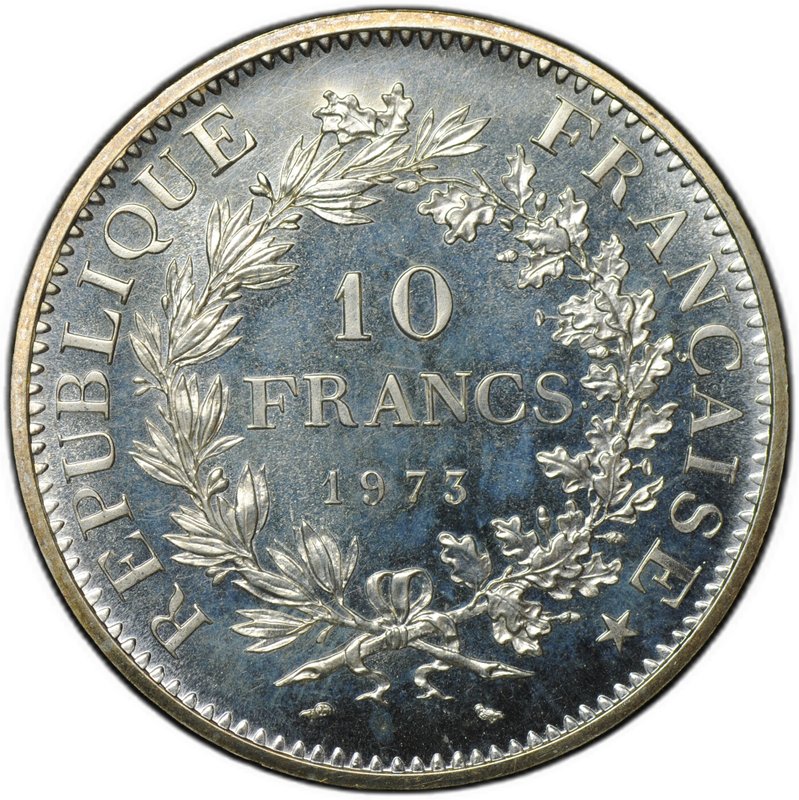 Монета 10 франков 1973 Франция
