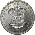 Монета 5 шиллингов 1960 50 лет Южноафриканскому союзу ЮАР
