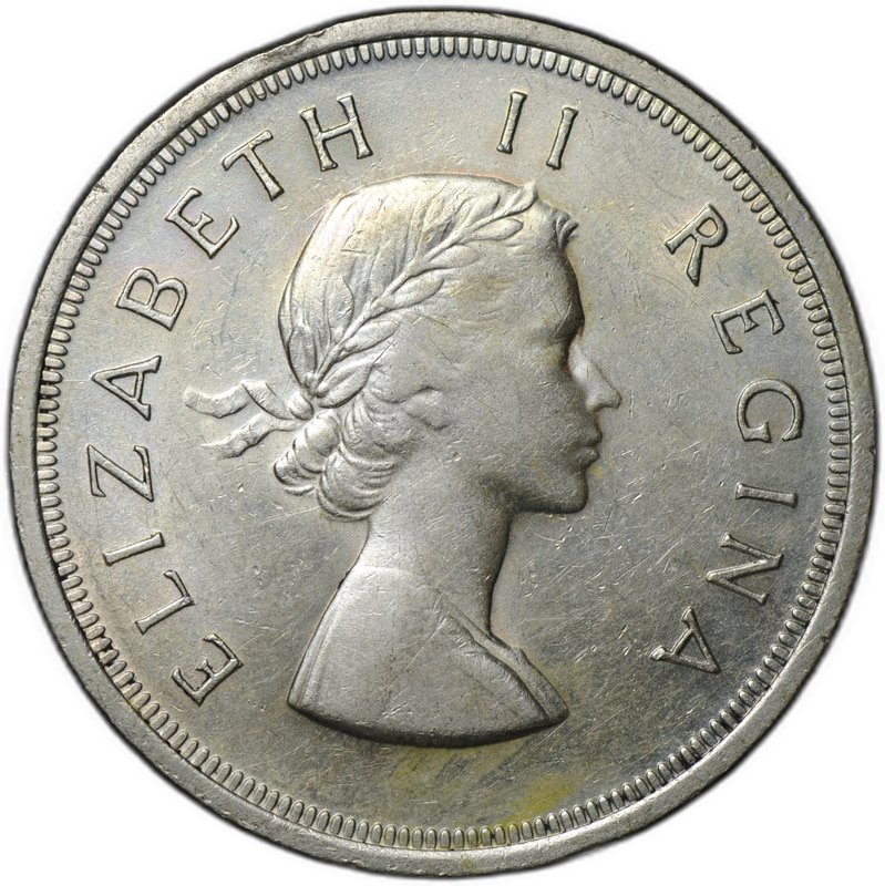 Монета 5 шиллингов 1958 ЮАР