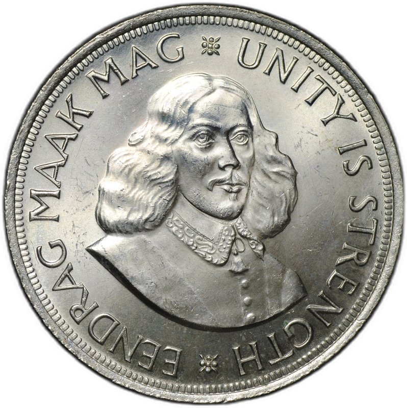 Монета 50 центов 1963 ЮАР