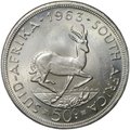 Монета 50 центов 1963 ЮАР