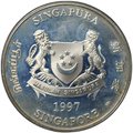 Монета 2 доллара 1997 ЮНИСЕФ Сингапур