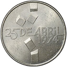 фото для Монета 100 эскудо 1976 Революция гвоздик 1974 Португалия Аверс