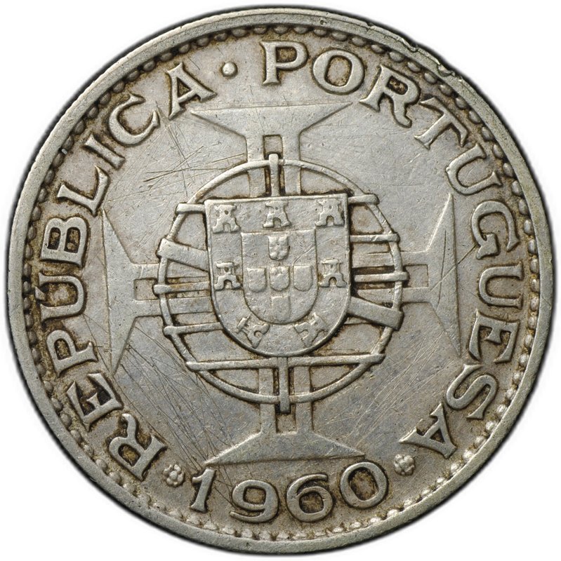 Монета 20 эскудо 1960 Мозамбик
