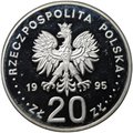 Монета 20 злотых 1995 500 лет Плоцкому воеводству Польша