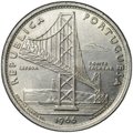 Монета 20 эскудо 1966 Открытие моста Антониу Салазара Португалия