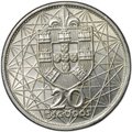 Монета 20 эскудо 1966 Открытие моста Антониу Салазара Португалия