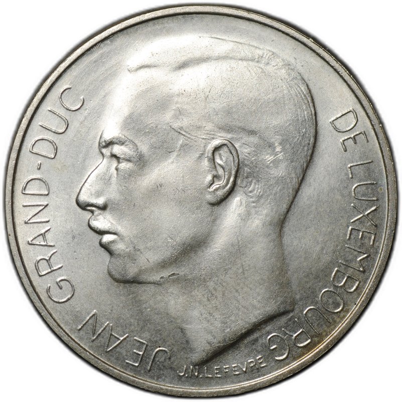 Монета 100 франков 1964 Люксембург