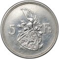 Монета 5 франков 1929 Люксембург