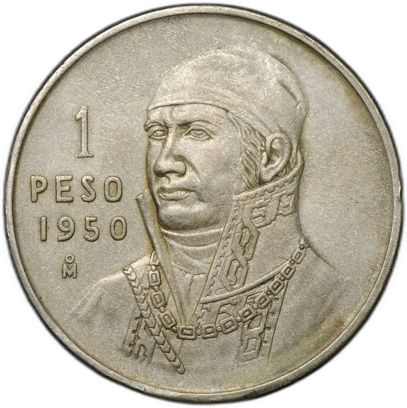 Монета 1 песо 1950 Мексика