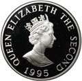 Монета 2 фунта 1995 50 лет освобождению Джерси