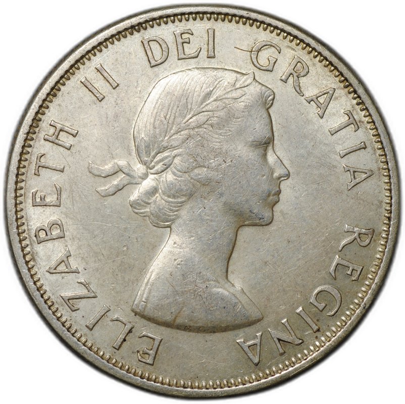 Монета 50 центов 1962 Канада