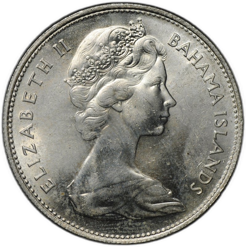 Монета 1 доллар 1966 Багамы