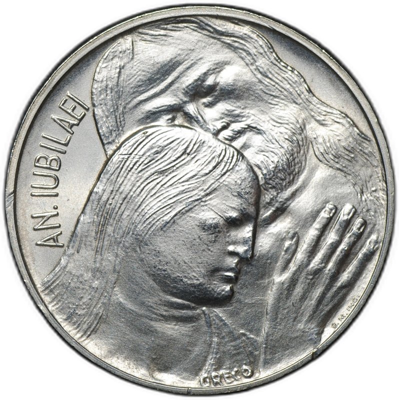 Монета 500 лир 1975 Священный год Ватикан