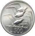 Монета 500 лир 1975 Любовь у животных Сан-Марино