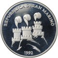 Монета 500 лир 1992 Олимпиада Барселона Сан-Марино