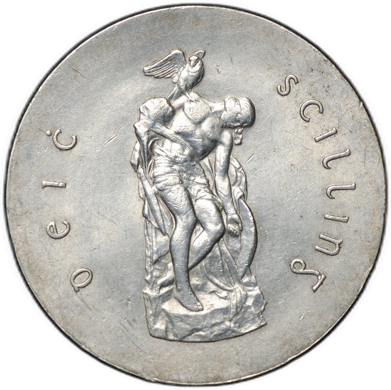 Монета 10 шиллингов 1966 50 лет Пасхальному восстанию 1916 Ирландия