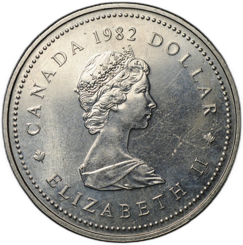 Монета 1 доллар 1982 115 лет конституции Канады Канада