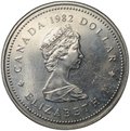 Монета 1 доллар 1982 115 лет конституции Канады Канада
