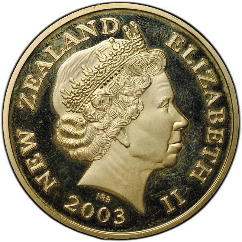 Монета 1 доллар 2003 Властелин Колец латунь Новая Зеландия