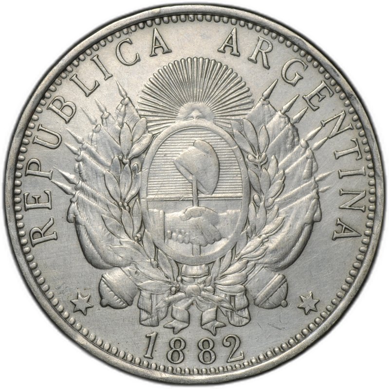 Монета 1 песо 1882 Аргентина