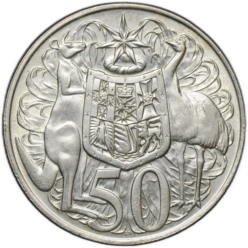 Монета 50 центов 1966 Австралия