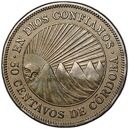 фото для Монета 50 сентаво 1956 Никарагуа Аверс