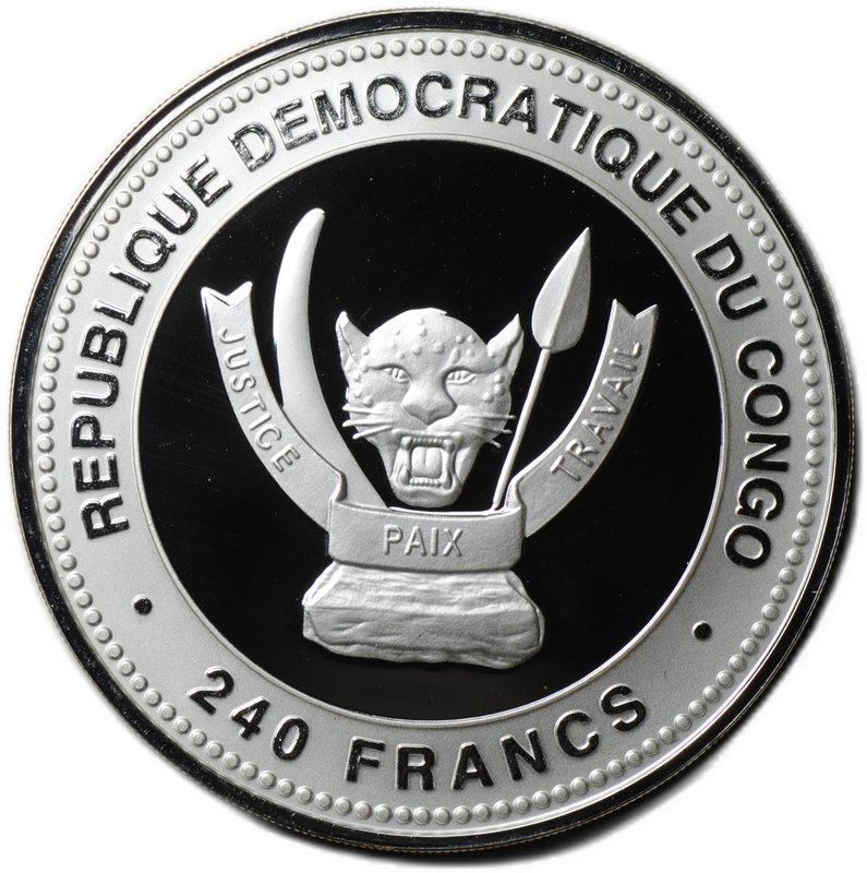 Монета 240 франков 2015 Год Козы - Богатство Конго